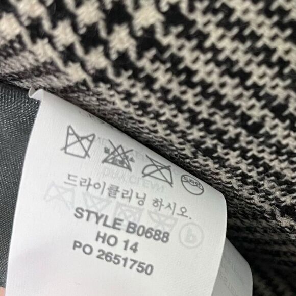 J.Crew Regent Blazer Size 4 Gray Glen Plaid Wool Blend One Button Lined Jacket - Picture 11 of 13